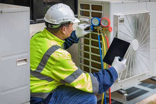 Professional Air Duct Cleaning technician working in Deale, MD
